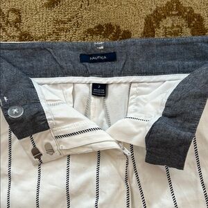 Nautica White Striped shorts